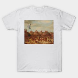 The Last Race, Mandan O-kee-pa Ceremony by George Catlin T-Shirt